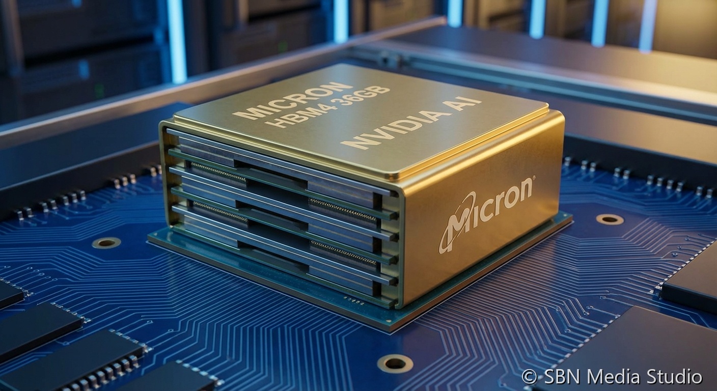 Memory chip stacking representing HBM4 production