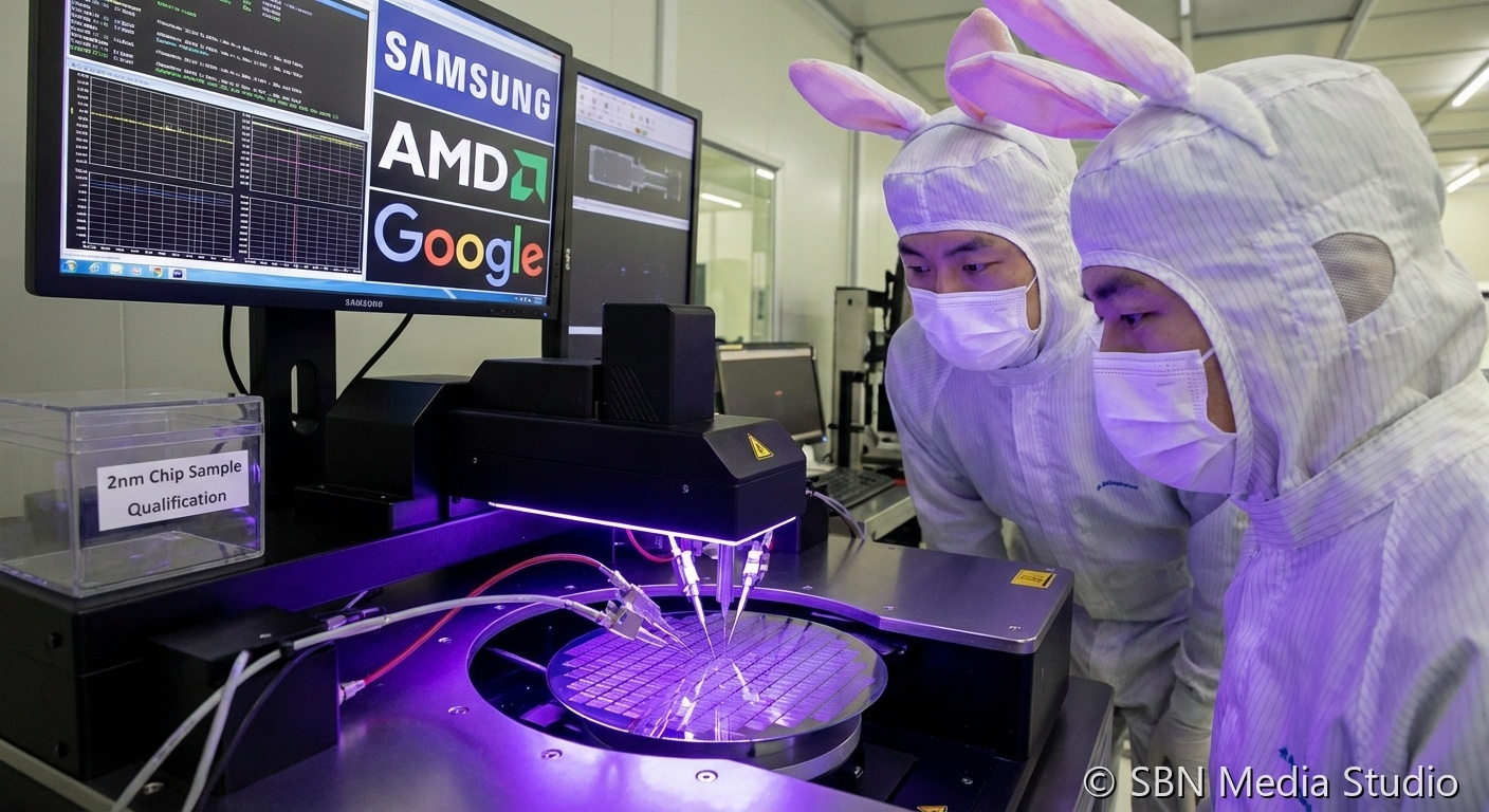 Semiconductor fabrication cleanroom environment for Samsung 2nm testing