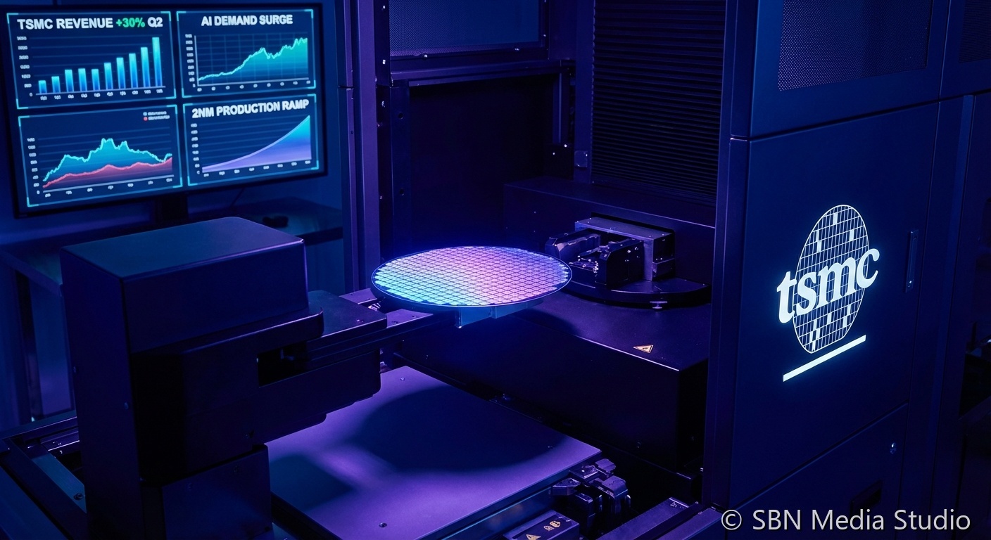 TSMC Taiwan semiconductor wafer fabrication facility with advanced 2nm process node production lines